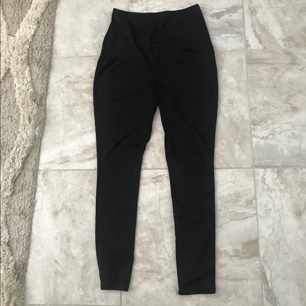 Black maternity leggings